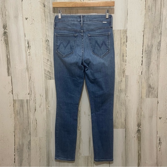Mother The Looker Crop Skinny Jeans- Hey Sun Medium Wash size 24 - Picture 4 of 7